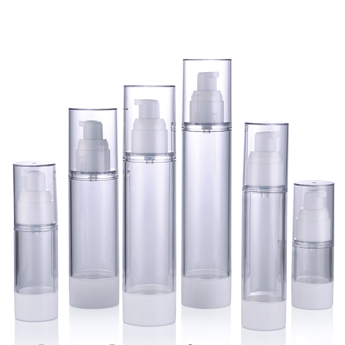 15 ml 30 ml 50 ml 80 ml 100 ml 120 ml PP As Spray Pump Bottle Lotion Airless Pump Cream Bottle L01