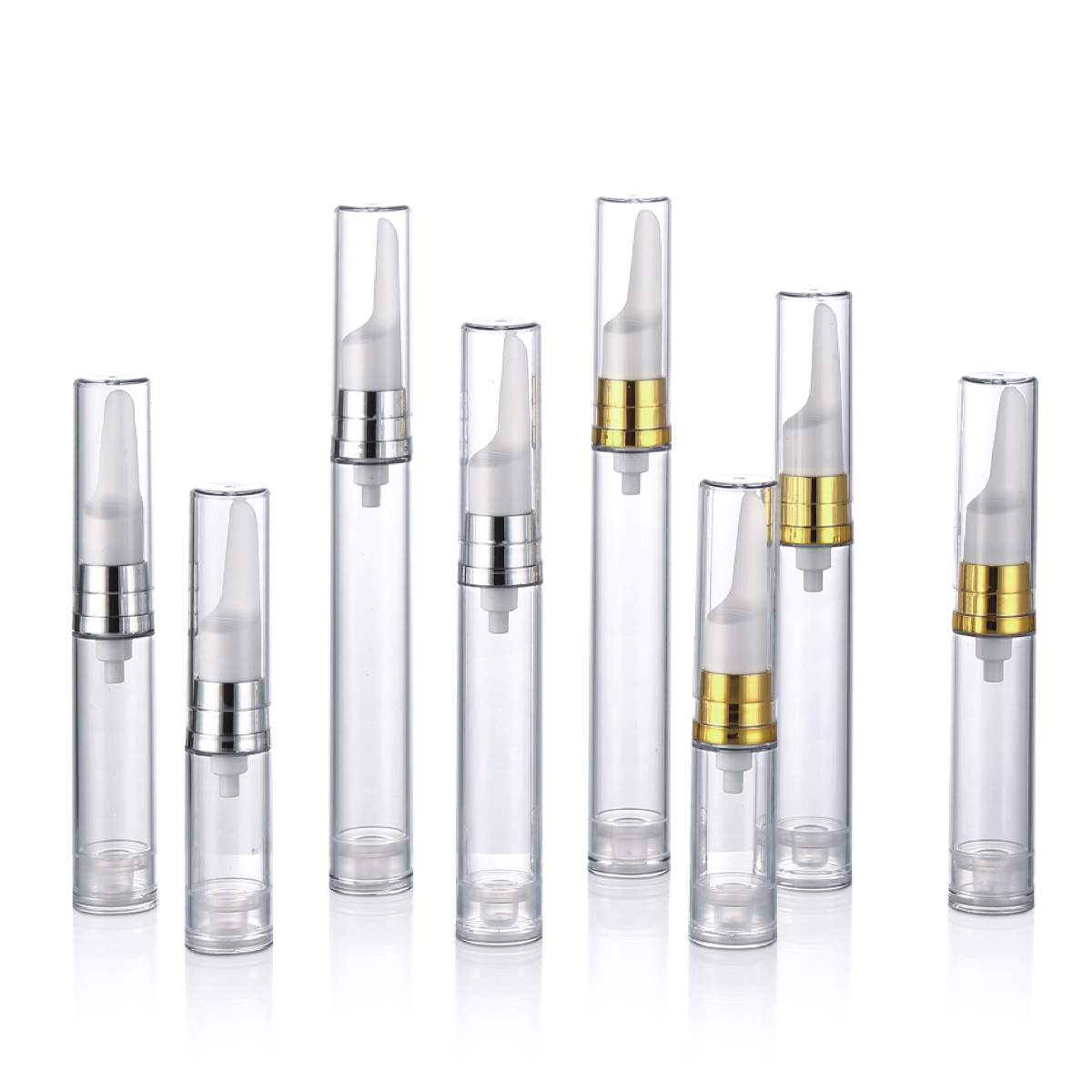 5 ml 10 ml 12 ml 15 ml lege cosmetische verpakking oogcrème emulsiepomp airless fles y01