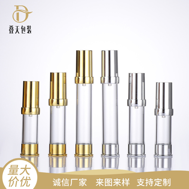5/10/15/20/30 ml transparante spuitfles, ga uit, draagbare cosmetica, subfles, vacuümfles