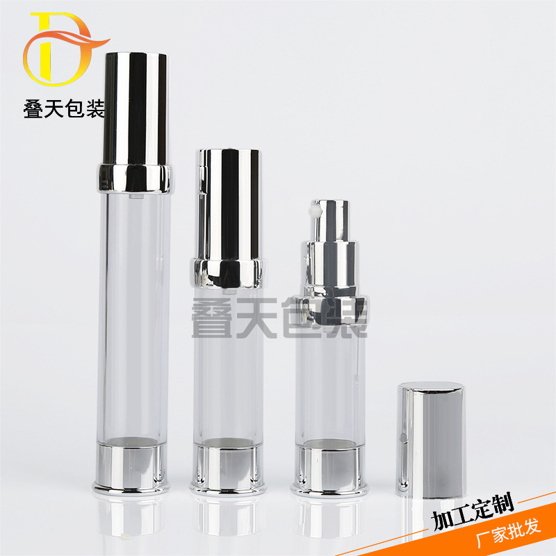 Transparante lotion cosmetische fles subpakking vacuümfles 15 20 30 ml reisbare vloeibare fundering fles